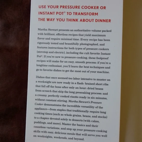 Pressure cooker Martha Stewart cookbook - Picture 3 of 6
